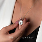 LUNA LOCKET | Forever in My Heart | Sterling Silver - MILA CANTES